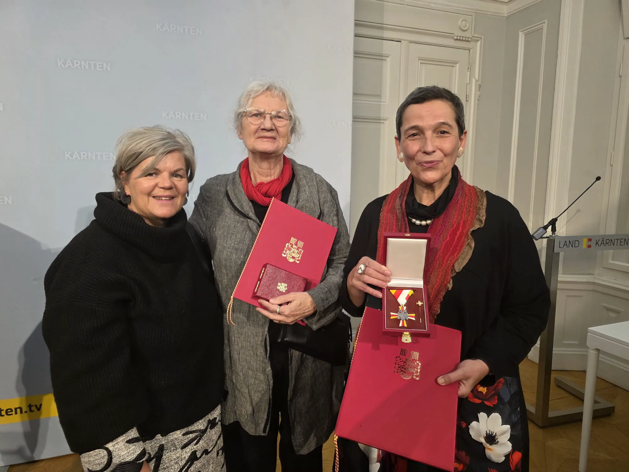 Ivana Kampuš, Claudia Rosenwirth-Fendre in dež. poslanka Ruth Feistritzer